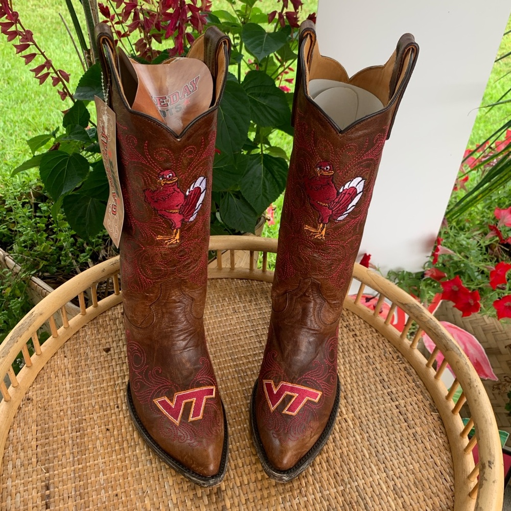 NWT. Virginia Tech Hokies Game day boots, sz 7 1/2